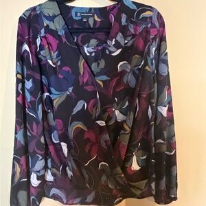INC International Concepts Multicolor Floral Blouse